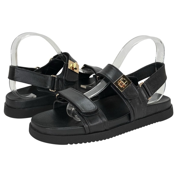 Steve Madden Mona Black Leather Slingback Womens Sandals Size 10M - Picture 11 of 14